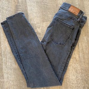 Madewell Charcoal High Riser Skinny Jeans